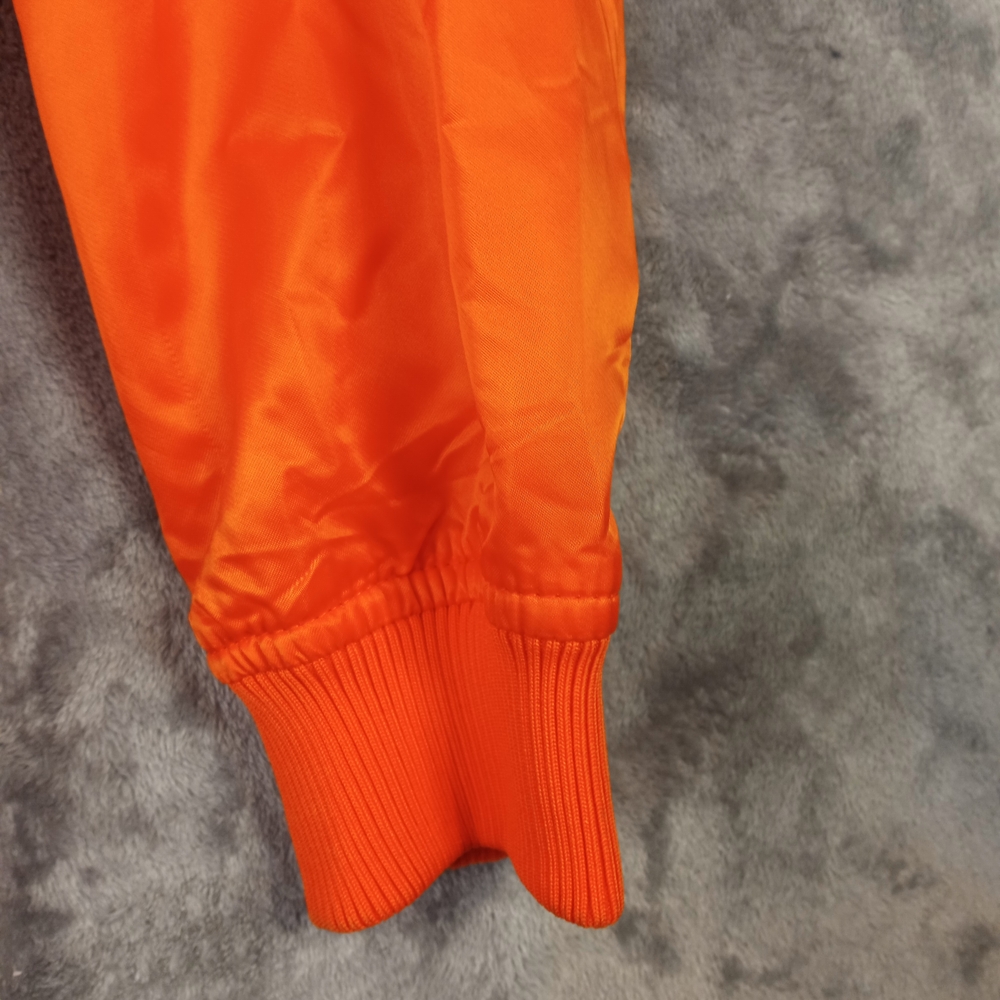 New York Unisex Orange Bomber Jacket Size Large - Picture 9 of 14